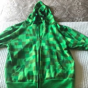 Minecraft zip up hoodie